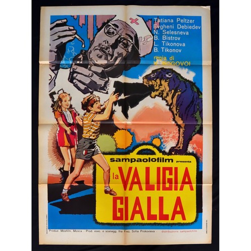 Manifesto valigia gialla - valigia,